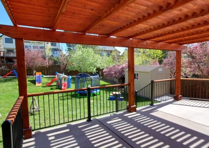 Louvered Shade Arbor Photo #2ca-carpentry