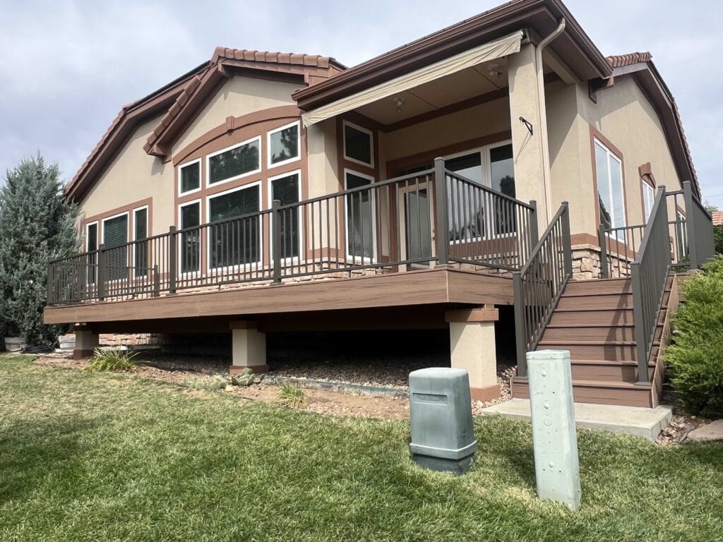 Backyard deck built by CA Carpentry along the Front Range